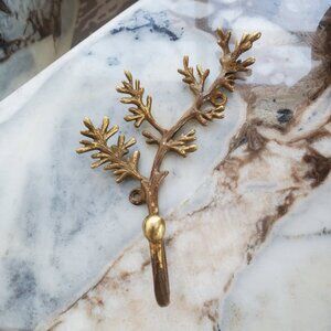 BRAND NEW! Discontinued Anthropologie Maya Brass Hook
